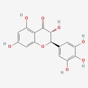(2R,3R)-3,5,7-Trihydroxy-2-(3,4,5-trihydroxyphenyl)chroman-4-one chemical structure (CAS 27200-12-0)