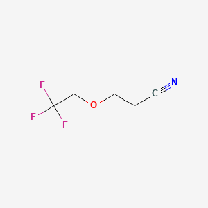 3-(2,2,2-Trifluoroethoxy)propanenitrile chemical structure (CAS 272128-06-0)