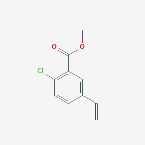 Methyl 2-chloro-5-vinylbenzoate chemical structure (CAS 272130-85-5)