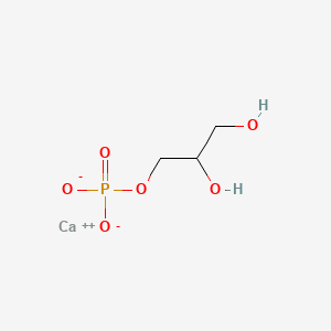 Calcium 2,3-dihydroxypropyl phosphate chemical structure (CAS 27214-00-2)