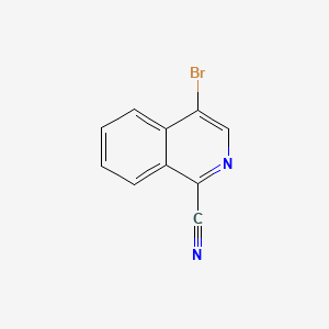 4-Bromoisoquinoline-1-carbonitrile chemical structure (CAS 27224-09-5)