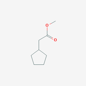 Methyl 2-cyclopentylacetate chemical structure (CAS 2723-38-8)