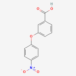 3-(4-Nitrophenoxy)benzoic acid chemical structure (CAS 27237-21-4)