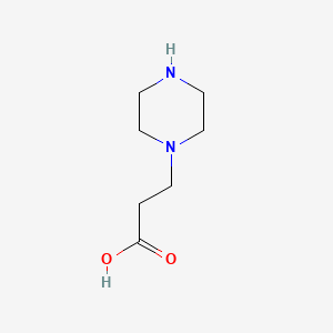 3-(Piperazin-1-yl)propanoic acid chemical structure (CAS 27245-31-4)