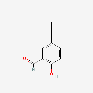 5-(tert-Butyl)-2-hydroxybenzaldehyde chemical structure (CAS 2725-53-3)