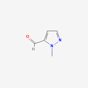 1-Methyl-1H-pyrazole-5-carbaldehyde chemical structure (CAS 27258-33-9)