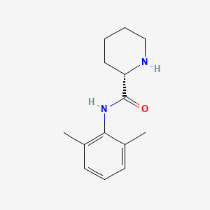 (S)-N-(2,6-Dimethylphenyl)-2-piperidinecarboxamide chemical structure (CAS 27262-40-4)