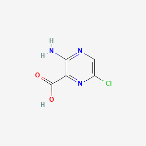 3-Amino-6-chloropyrazine-2-carboxylic acid chemical structure (CAS 2727-13-1)