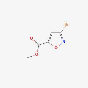 Methyl 3-bromoisoxazole-5-carboxylate chemical structure (CAS 272773-11-2)