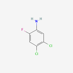 4,5-Dichloro-2-fluoroaniline chemical structure (CAS 2729-36-4)