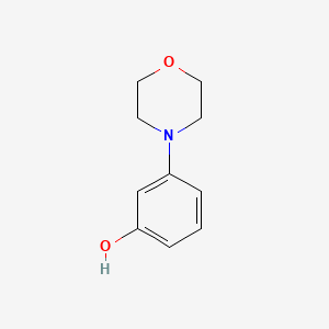 3-Morpholinophenol chemical structure (CAS 27292-49-5)
