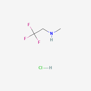 N-Methyl-2,2,2-trifluoroethylamine Hydrochloride chemical structure (CAS 2730-52-1)
