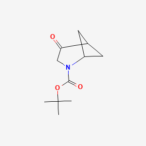 tert-Butyl 4-oxo-2-azabicyclo[3.1.1]heptane-2-carboxylate chemical structure (CAS 2731010-29-8)