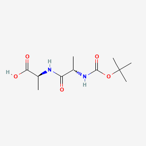Boc-Ala-Ala-OH chemical structure (CAS 27317-69-7)