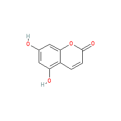 5,7-Dihydroxy-2H-chromen-2-one chemical structure (CAS 2732-18-5)