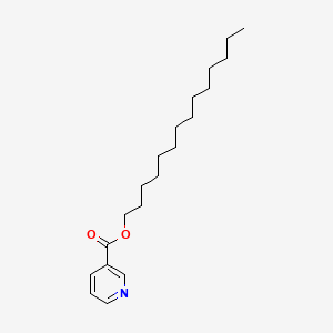 Tetradecyl pyridine-3-carboxylate chemical structure (CAS 273203-62-6)
