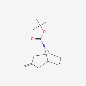 3-Methylene-8-Boc-8-azabicyclo[3.2.1]octane chemical structure (CAS 273207-57-1)