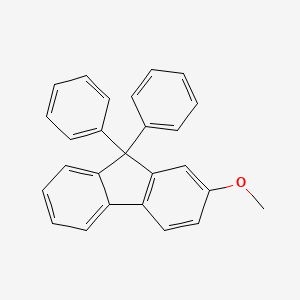 2-Methoxy-9,9-diphenyl-9H-fluorene chemical structure (CAS 2732789-36-3)