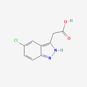 2-(5-Chloro-1H-indazol-3-yl)acetic acid chemical structure (CAS 27328-68-3)