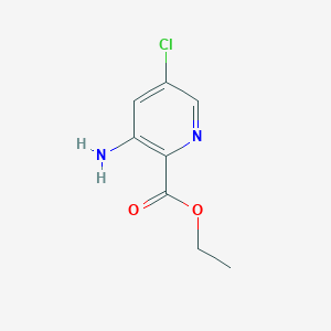 Ethyl 3-amino-5-chloropicolinate chemical structure (CAS 27330-35-4)