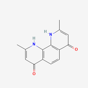 2,9-Dimethyl-1,10-phenanthroline-4,7-diol chemical structure (CAS 27337-63-9)