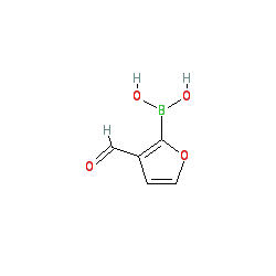 (3-Formylfuran-2-yl)boronic acid chemical structure (CAS 27339-38-4)
