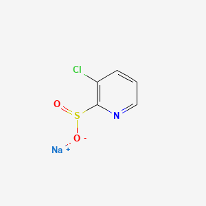 Sodium 3-chloropyridine-2-sulfinate chemical structure (CAS 2733902-40-2)