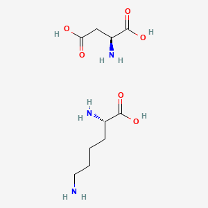 (S)-2,6-Diaminohexanoic acid (S)-2-aminosuccinic acid salt chemical structure (CAS 27348-32-9)