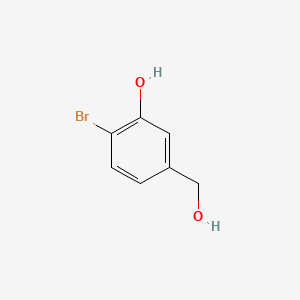 2-Bromo-5-(hydroxymethyl)phenol chemical structure (CAS 2737-19-1)