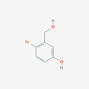 4-Bromo-3-(hydroxymethyl)phenol chemical structure (CAS 2737-20-4)