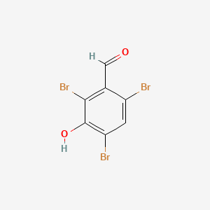 2,4,6-Tribromo-3-hydroxybenzaldehyde chemical structure (CAS 2737-22-6)