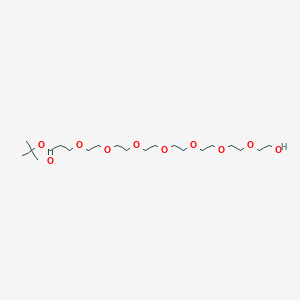 tert-Butyl 1-hydroxy-3,6,9,12,15,18,21-heptaoxatetracosan-24-oate chemical structure (CAS 2737223-20-8)