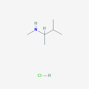 N,3-Dimethylbutan-2-amine hydrochloride chemical structure (CAS 2738-05-8)