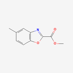 Methyl 5-methylbenzo[d]oxazole-2-carboxylate chemical structure (CAS 27383-91-1)