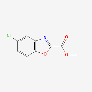Methyl 5-chlorobenzo[d]oxazole-2-carboxylate chemical structure (CAS 27383-92-2)