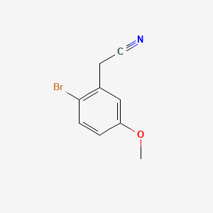 2-(2-Bromo-5-methoxyphenyl)acetonitrile chemical structure (CAS 27387-23-1)