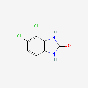 4,5-Dichloro-1,3-dihydro-2H-benzo[d]imidazol-2-one chemical structure (CAS 273930-54-4)