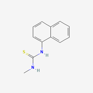 1-Methyl-3-(naphthalen-1-yl)thiourea chemical structure (CAS 2740-98-9)