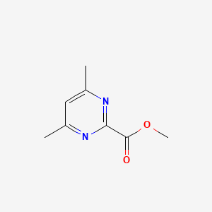Methyl 4,6-dimethylpyrimidine-2-carboxylate chemical structure (CAS 27427-89-0)