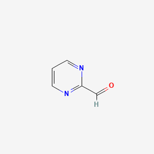 Pyrimidine-2-carbaldehyde chemical structure (CAS 27427-92-5)