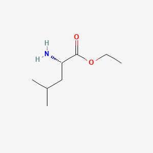 (S)-Ethyl 2-amino-4-methylpentanoate chemical structure (CAS 2743-60-4)