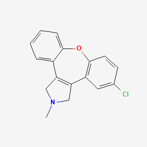 5-Chloro-2-methyl-2,3-dihydro-1H-dibenzo[2,3:6,7]oxepino[4,5-c]pyrrole chemical structure (CAS 27449-95-2)