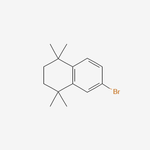 6-Bromo-1,1,4,4-tetramethyl-1,2,3,4-tetrahydronaphthalene chemical structure (CAS 27452-17-1)