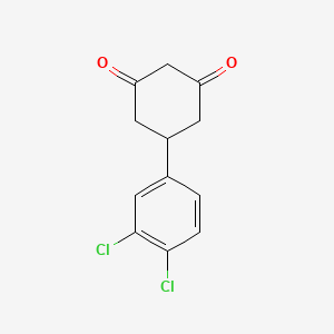 5-(3,4-Dichlorophenyl)cyclohexane-1,3-dione chemical structure (CAS 27463-42-9)