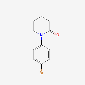 1-(4-Bromophenyl)piperidin-2-one chemical structure (CAS 27471-43-8)