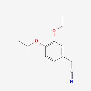 2-(3,4-Diethoxyphenyl)acetonitrile chemical structure (CAS 27472-21-5)