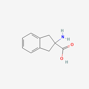 2-Aminoindan-2-carboxylic Acid chemical structure (CAS 27473-62-7)