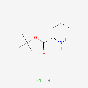 (S)-tert-Butyl 2-amino-4-methylpentanoate hydrochloride chemical structure (CAS 2748-02-9)