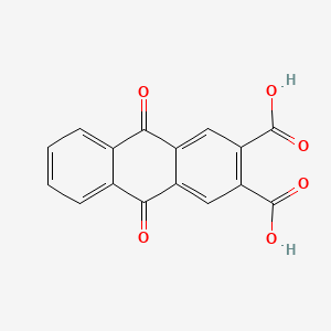 9,10-Dioxo-9,10-dihydroanthracene-2,3-dicarboxylic acid chemical structure (CAS 27485-15-0)