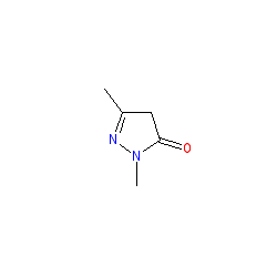 1,3-Dimethyl-1H-pyrazol-5(4H)-one chemical structure (CAS 2749-59-9)